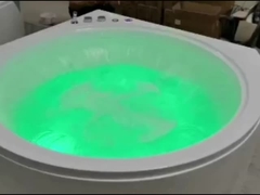 Ладодо угол водопад массаж ванна акцентирована с кругом водопад