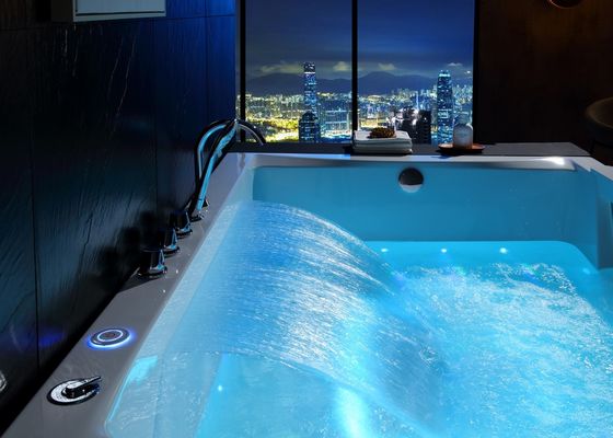 Ladodo Luxury Double Rectangle Bathtub с светодиодным нижним освещением