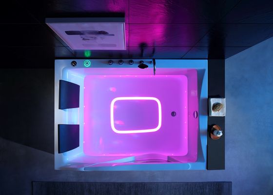 Ladodo Luxury Double Rectangle Bathtub с светодиодным нижним освещением